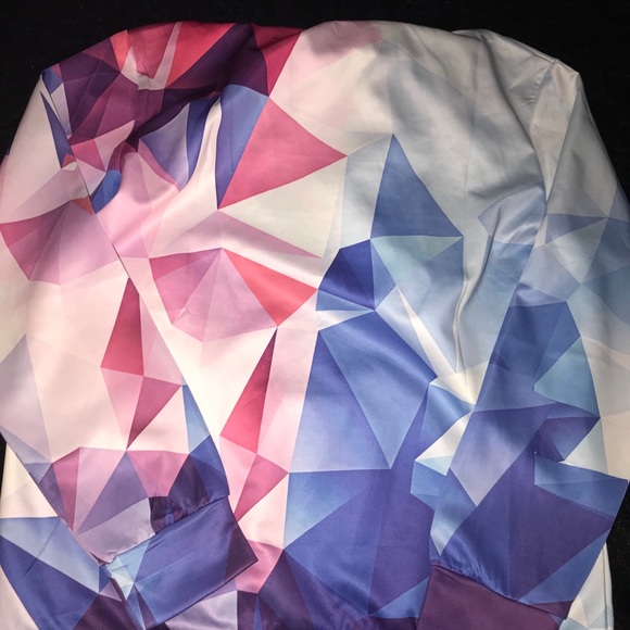 Bright colored silky hoodie🤗🤗like new - Picture 4 of 7